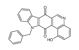 12-benzyl-1-hydroxy-7H-indolo[3,2-j]phenanthridine-7,13(12H)-dione Structure