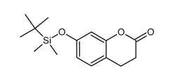 7-(tert-Butyl-dimethyl-silanyloxy)-chroman-2-one结构式
