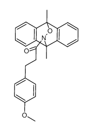 9,10-dihydro-N-[3-(4-methoxyphenyl)propanoyl]-9,10-dimethyl-9,10-epoxyiminoanthracene结构式