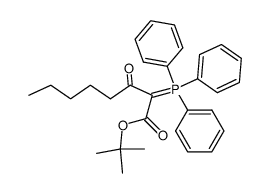 tert-butyl 3-oxo-2-(triphenylphosphoranylidene)octanoate结构式