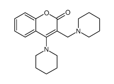 4-(piperidin-1-yl)-3-(piperidin-1-ylmethyl)-2H-chromen-2-one Structure