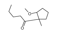 1-Pentanone,1-[(1R,2S)-2-methoxy-1-methylcyclopentyl]-,rel-(9CI)结构式