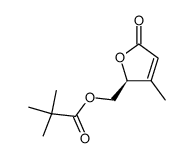(-)-(S)-4-methyl-5-pivaloyloxymethyl-2(5H)-furanone Structure