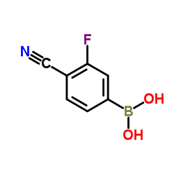 (4-Cyano-3-fluorophenyl)boronic acid structure