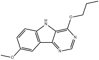 8-methoxy-4-propoxy-5H-pyrimido[5,4-b]indole结构式