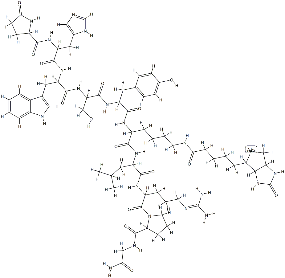 LHRH, biotin-Lys(6)-结构式