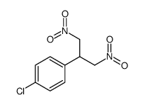 Benzene, 1-chloro-4-[2-nitro-1-(nitromethyl)ethyl] Structure