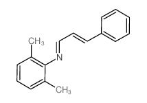 Benzenamine, 2,6-dimethyl-N-(3-phenyl-2-propen-1-ylidene)- structure