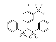 Benzenesulfonamide, N-[4-chloro-3-(trifluoromethyl)phenyl]-N-(phenylsulfonyl) Structure