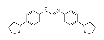 N,N'-bis(4-cyclopentylphenyl)acetamidine结构式