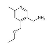 C-(4-ethoxymethyl-6-methyl-[3]pyridyl)-methylamine结构式