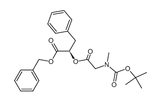 2-[2-(tert-butoxycarbonylmethylamino)acetoxy]-3-phenylpropionic acid benzyl ester Structure