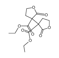 2,2'-dioxo-tetrahydro-[3,3']bifuryl-3,3'-dicarboxylic acid diethyl ester Structure