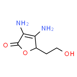 2-Hexenoic acid,2,3-diamino-4,6-dihydroxy-,-gamma--lactone (4CI) structure