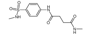 N-methyl-N'-(4-methylsulfamoyl-phenyl)-succinamide结构式