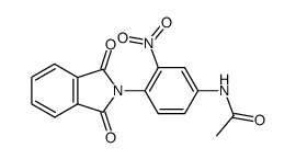 N-(4-acetylamino-2-nitro-phenyl)-phthalimide Structure