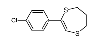 2-(4-chlorophenyl)-6,7-dihydro-5H-1,4-dithiepine Structure