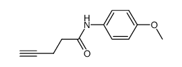 N-(4-methoxyphenyl)pent-4-ynamide Structure