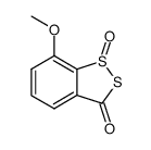 7-methoxy-1-oxo-1H-1λ4-benzo[1,2]dithiol-3-one结构式