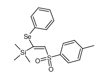 (E)-1-(phenylseleno)-1-(trimethylsilyl)-2-(p-tolylsulfonyl)ethene结构式