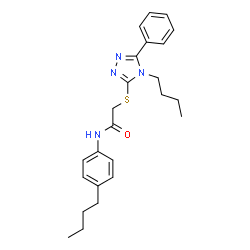N-(4-Butylphenyl)-2-[(4-butyl-5-phenyl-4H-1,2,4-triazol-3-yl)sulfanyl]acetamide picture