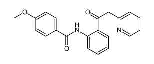 4-methoxy-N-[2-(2-pyridin-2-ylacetyl)phenyl]benzamide Structure