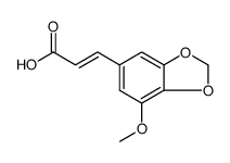 3-METHOXY-4,5-METHYLENEDIOXYCINNAMIC ACID Structure