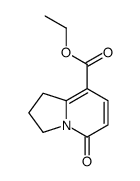 5-OXO-1,2,3,5-TETRAHYDRO-INDOLIZINE-8-CARBOXYLIC ACID ETHYL ESTER结构式