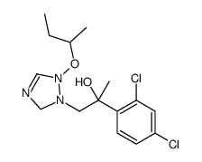 1-(1-butan-2-yloxy-3H-1,2,4-triazol-2-yl)-2-(2,4-dichlorophenyl)propan-2-ol Structure