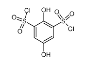2,5-dihydroxy-benzene-1,3-disulfonyl chloride结构式