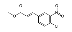 (E)-Methyl 3-(4-chloro-3-nitrophenyl)acrylate结构式
