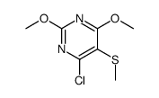 4-chloro-2,6-dimethoxy-5-methylsulfanylpyrimidine结构式