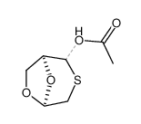 Acetic acid (1S,5S)-(6,8-dioxa-3-thia-bicyclo[3.2.1]oct-2-yl) ester Structure