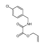 prop-2-enyl 2-[(4-chlorophenyl)methylamino]-2-oxoacetate Structure