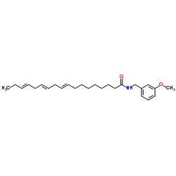 (9Z,12Z,15Z)-N-[(3-甲氧基苯基)甲基]-9,12,15-十八碳三烯酰胺图片