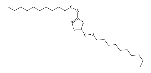 2,5-bis(decyldisulfanyl)-1,3,4-thiadiazole结构式