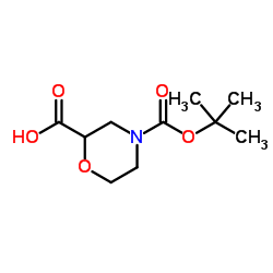 4-Boc-2-morpholinecarboxylic Acid structure