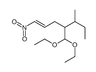 4-(diethoxymethyl)-5-methyl-1-nitrohept-1-ene Structure