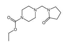 ethyl 4-[(2-oxopyrrolidin-1-yl)methyl]piperazine-1-carboxylate Structure