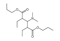 dipropyl 3-(dimethylamino)-2,4-diethylpentanedioate Structure