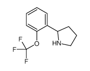 2-(2-TRIFLUOROMETHOXY-PHENYL)-PYRROLIDINE structure