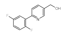 [6-(2,5-difluorophenyl)pyridin-3-yl]methanol structure