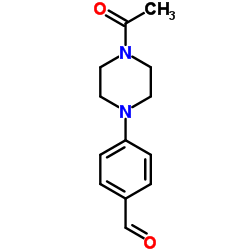 4-(4-ACETYLPIPERAZIN-1-YL)BENZALDEHYDE structure