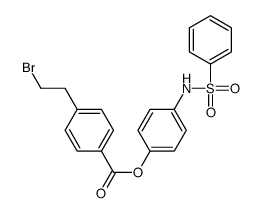[4-(benzenesulfonamido)phenyl] 4-(2-bromoethyl)benzoate结构式