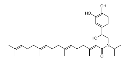 N-(3,7,11,15-tetramethyl-2,6,10,14-hexadecatetraenoyl)-dl-isoproterenol Structure