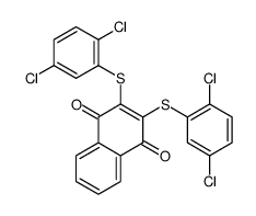 2,3-bis[(2,5-dichlorophenyl)sulfanyl]naphthalene-1,4-dione Structure