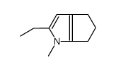 2-ethyl-1-methyl-5,6-dihydro-4H-cyclopenta[b]pyrrole结构式