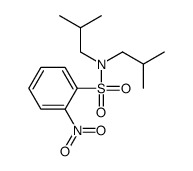 N,N-bis(2-methylpropyl)-2-nitrobenzenesulfonamide Structure