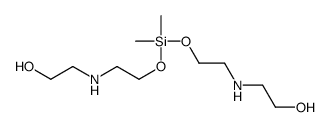 2-[2-[2-(2-hydroxyethylamino)ethoxy-dimethylsilyl]oxyethylamino]ethanol结构式