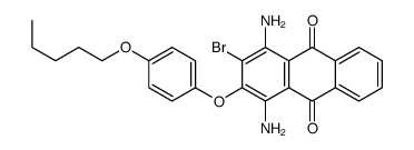 1,4-diamino-2-bromo-3-(4-pentoxyphenoxy)anthracene-9,10-dione Structure